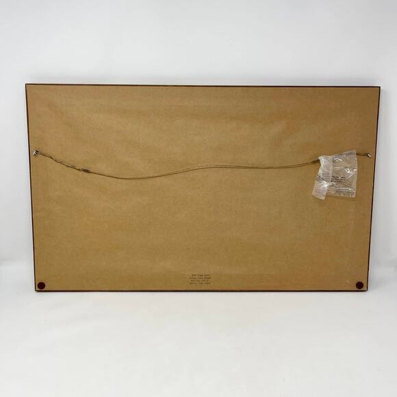 Framed Handmade Cross Stitch Home for the Holidays Tan w/Blue Red Green Yellow‎ - Picture 8 of 9